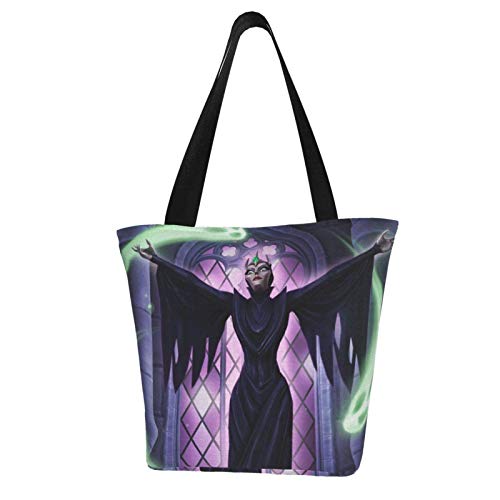 BINSNOW Tote Bolso de Mujer Niñas Castle Illusion protagonizada por M-Ickey Mouse Lona Bolso Mujer Grande Casual Bolso Bandolera Hombro Shopper Bolso Con Cremallera