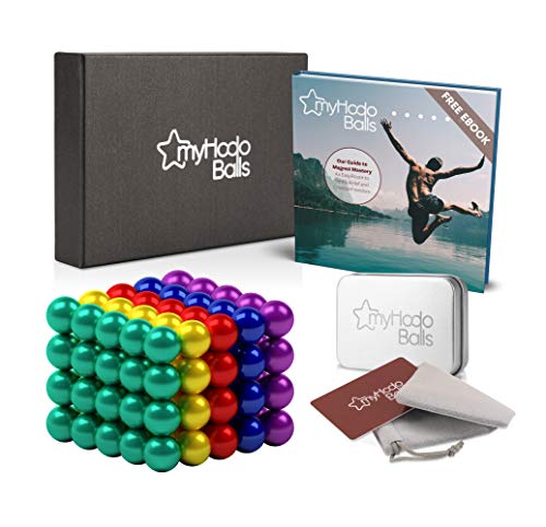 Bolas Magnéticas de Colores myHodo, 100 Bolitas Magnéticas, Magnet Balls, Imanes Pequeños para Aliviar el Estrés, Bolas Imantadas, Perfecta Idea de Regalo Antiestrés, Edición Especial (colores)