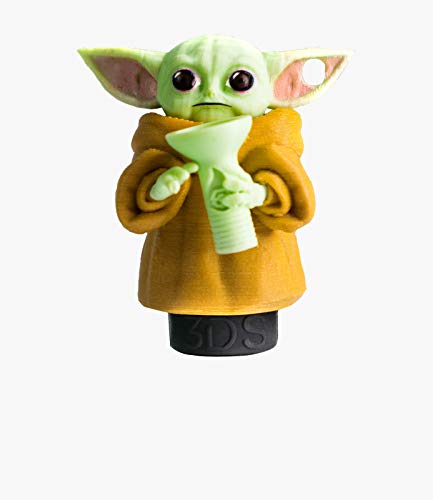 Boquilla 3D personal para shisha o cachimba marca 3D Sapiens - Modelo: Baby Yoda