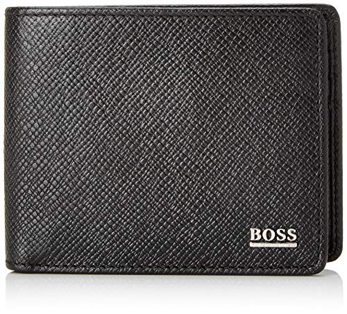 BOSS - Signature_6 Cc, Carteras Hombre, Negro (Schwarz), 1.5x8x11 cm (B x H T)