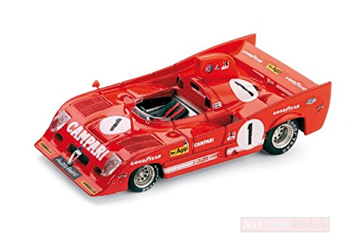 Brumm BM0241 Alfa Romeo 33 TT12 N.1 2nd 1000 KM SPA 1975 MERZARIO-ICKX 1:43 Compatible con