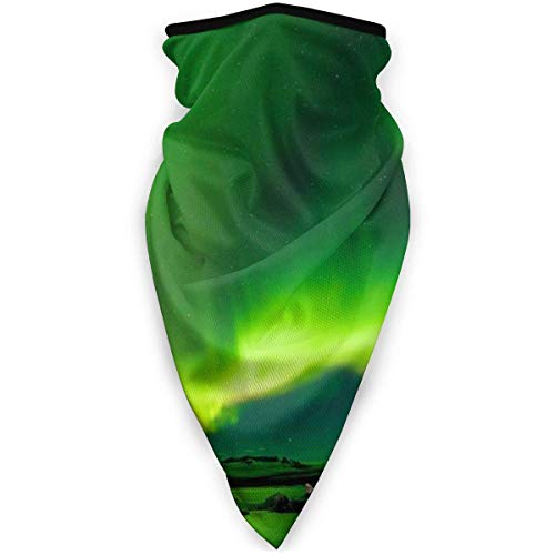 Calentador de Cuello Iceland Air Northern Lights Cubierta Facial para Motocicleta al Aire Libre - Máscara de esquí y Snowboard Sin Costuras Headwear Negro