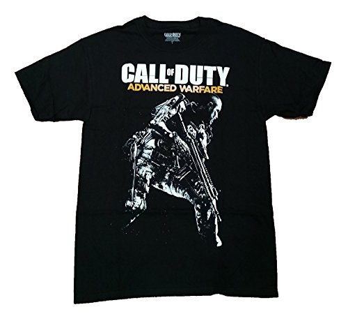 Call of Duty Advanced Warfare Logo & Gunman - Camiseta negra para hombre - negro - XX-Large