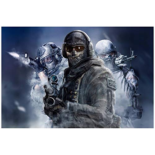 Call of Duty Diamond 5D Kit de Pintura por número Pintura para Adultos Regalo Kit de Bordado para niños Decoración de la Pared del hogar (Cuadrado 40x50cm)(Cuadrado 40x50cm)