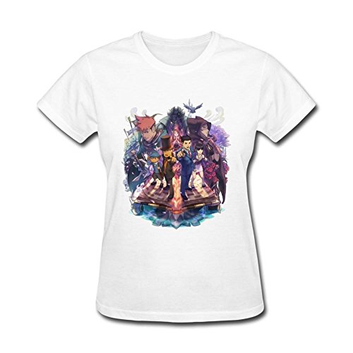 Camiseta Ace Abogado Profesor Layton VS Phoenix Wright para mujer XXXXL