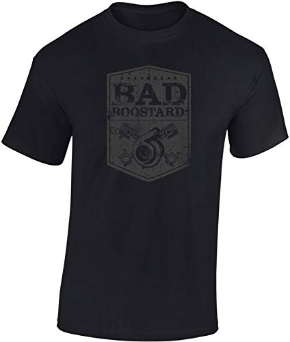 Camiseta: Bad Boostard - Regalo Motero-s - T-Shirt Biker Hombre-s y Mujer-es - Motocicleta - Coche Auto Tuning - Moto - Gamer - Motociclismo - Mecánico - USA - Carrera -Bastardo (XXL)