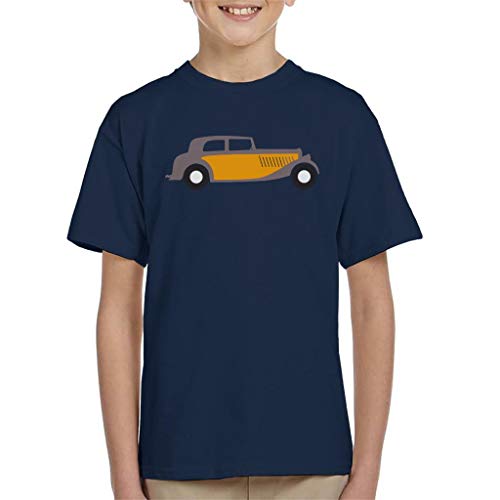 Camiseta para niño Citroën Traction Classic Car Sketch Kids Azul marino 9-11 Años