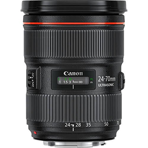 Canon EF 24-70mm f/2.8L II USM - Objetivo para Canon (Distancia Focal 24-70mm, Apertura f/2.8-22, Zoom óptico 3X,diámetro: 82mm) Negro