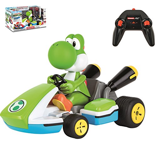 Carrera- 2,4GHz Mario Kart, Yoshi Nintendo Coche de Juquete con Control Remoto, Multicolor (Stadlbauer 370162108)
