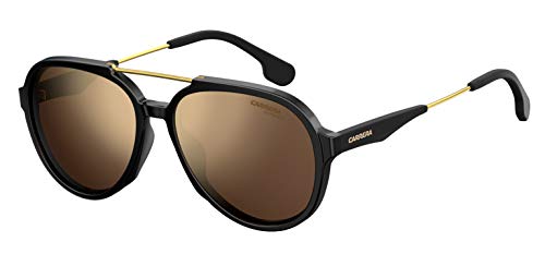 Carrera Sport Carrera 1012/S Gafas, Black/GD Gold, 56 Adultos Unisex