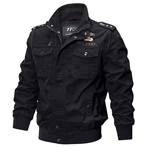 Chaqueta Invierno Hombre Táctico Ropa de Moto Manga Larga Chaqueta Militar Gran tamaño Transpirable Abrigo Jacket Parka Pullover Coat Caliente riou