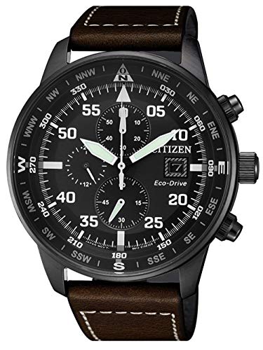 Citizen, Reloj con cronógrafo para hombre, de la colección Aviator Chrono CA0695 – 17E