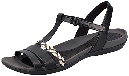 Clarks Tealite Grace - Sandalias Mujer Negro Talla 37M