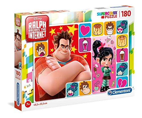 Clementoni- Disney Ralph Breaks The Internet Puzzle Suelo, 180 Piezas, Multicolor, 180pezzi (29300)