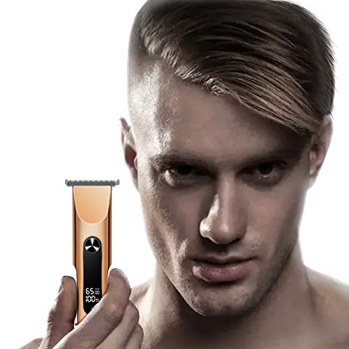 Cortapelos Hombre, EVARY Maquina cortar Cabello de cabello inalámbrica T-Blade, cortadora de cabello inalámbrica recargable por USB para hombres con 3 peines guía, juego de estilo de salón