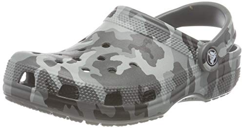 Crocs Classic Printed Camo Clog, Obstrucción Unisex Adulto, Slate Grey/Multi