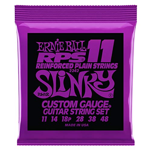 Cuerdas para guitarra eléctrica Ernie Ball Power Slinky RPS Nickel Wound - 11-48 Calibre