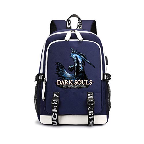 Dark Souls Mochila Casual Diseño de Moda Suave Escuela Mochila Mochila Impermeable Deportes Airy Mochila for niños y niñas Unisex (Color : A05, Size : 30 X 15 X 43cm)