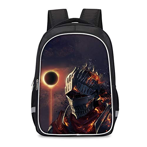 Dark Souls Mochila Casual Morral de Trekking Senderismo Mochila Bolsa de Niños y Niñas Tendencia del Estilo Salvaje Fresco de la Manera Informal Unisex (Color : A01, Size : 30 X 17 X 42cm)