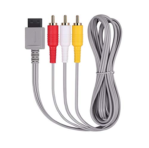 DARLINGTON & Sohns Cable de TV para Nintendo Wii y Wii U Consola SCART, cable de vídeo, cable de TV, 3 RCA