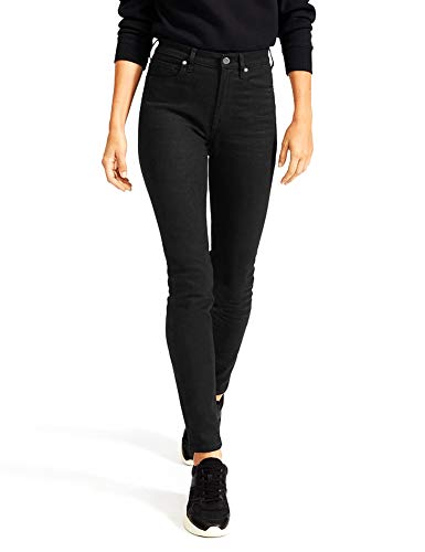 DEMON&HUNTER 617 Series Pantalones Mujer Push up Vaqueros Mujer Cintura Alta Skinny Tallas Grandes Pantalones Negro 6101(25)