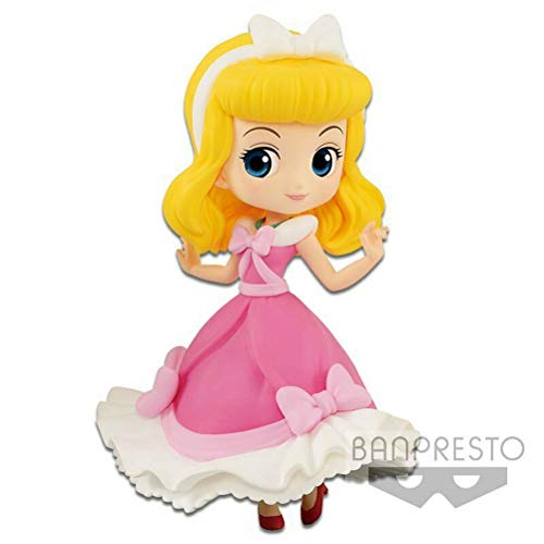 Disney- Figura QPOSKET Cenicienta Petit 7 CM Alicia, Multicolor (1)