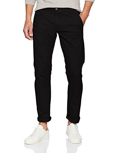 Dockers Alpha Original Khaki Pantalones Chinos, Negro (Stretch - Black), 29W / 32L para Hombre