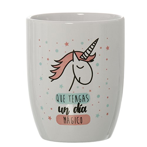 DONREGALOWEB Taza Desayuno Original Unicornio Que tengas un día mágico