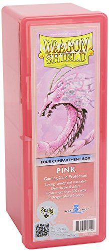 Dragon Shield Four-Compartment Storage Box - Pink