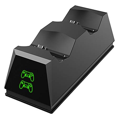 duhe189014 Base del Cargador del Controlador, Base De Carga para Gamepad, Cargador De Controlador De Juego para PS4, Chip De Carga Rápida 1.8H Incorporado in Style