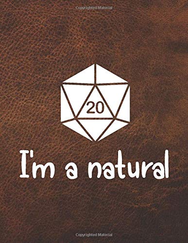 Dungeon Master Notebook, HEX PAPER 120 pages | I'm A Natural: HEX PAPER 120 Sheets Role Playing Game Notebook | 8.5x11 | RPG Notebook For Dungeon ... Notes | Journal For Role Playing Gamers