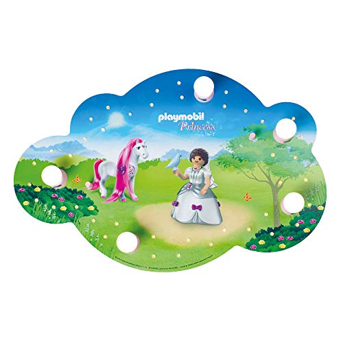 Elobra Playmobil Princess Lámpara de techo LED, Rosa, 75 x 50 x 8 cm