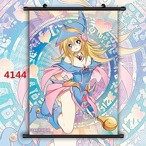 Fengdp Yu-Gi-Oh Duel Monsters Dark Magician Girl HD Impresión de Cartel de Pared Desplazamiento 40x60cm 4144