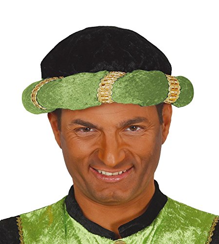 Fiestas Guirca Turbante Negro y Verde Mago Rey de Disfraz maharajá Indio