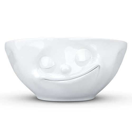 Fifty Eight Schale Glücklich Bowl Cara Feliz, 350 milliliters, Porcelana