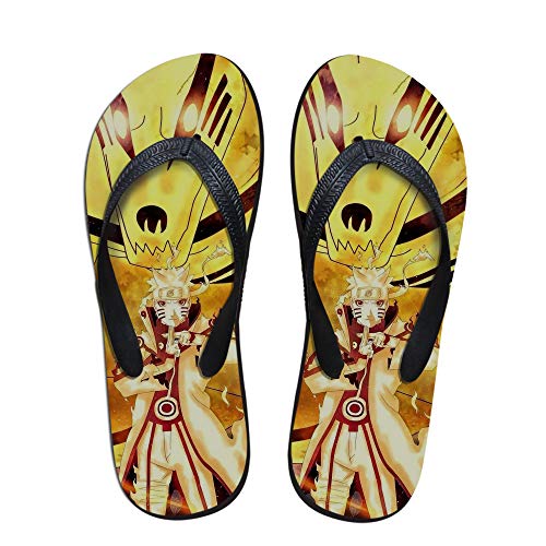 Fkjhkerk Naruto Flip-Flops de Verano for niños y niñas Geniales Antideslizante Ducha Sandalias de Moda de Espalda Abierta Sandalias de Playa y Piscina Zapatos (Color : A04, Size : EU38 US7)