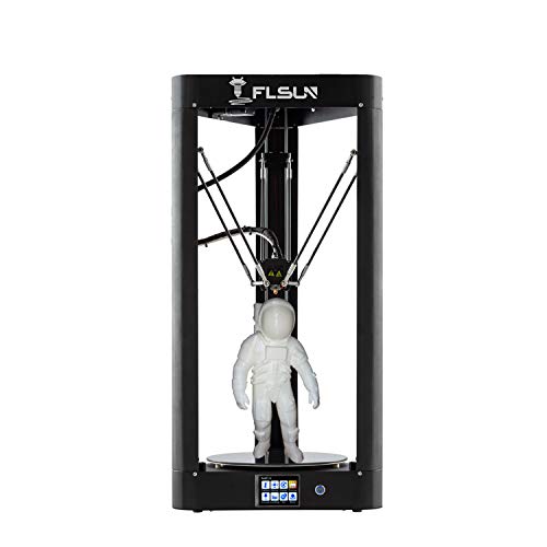 FLSUN QQ-S 90%Pre-assembled Delta 3d Printer Printing Size Φ255X360mm Lattice glass platform Auto Leveling Touch Screen