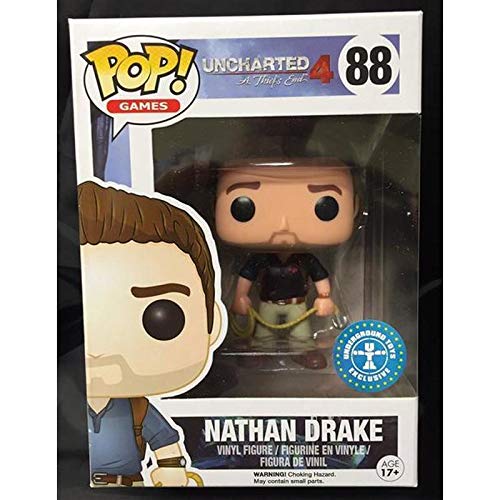 Funko Pop Nathan Drake 88 Uncharted Figure 9 cm Videogame Lladrón Exclusive #1