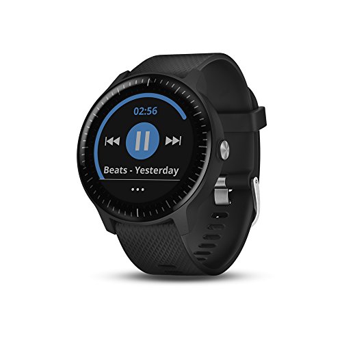 Garmin Vivoactive 3 Smartwatch Music GPS Mano Ciclismo, Unisex Adulto, Negro y Plata (Reacondicionado)