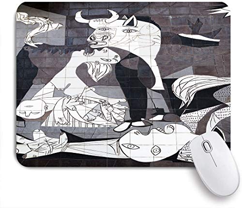 GEEVOSUN Guernica, España - 10 de Octubre de 2015_ Una Pared de Azulejos en Gernika Recuerda el Bombardeo Durante la Guerra Civil Española. De Cerca,Alfombrilla Raton Alfombrilla Gaming Alfombrilla