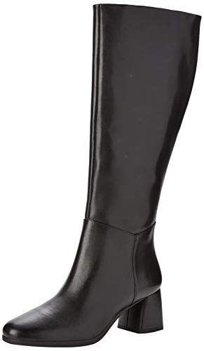 Geox D Calinda Mid C, Botas Altas Mujer, Negro (Black C9999), 39 EU