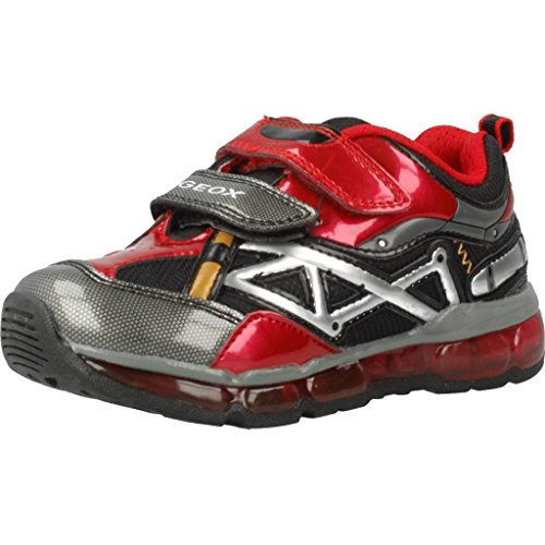 Geox J Android Boy B, Zapatillas Niños, Rojo (Red/Black), 32 EU