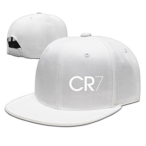 Gorra de béisbol ajustable Runy Custom con el logo de CR7, Talla única, Blanco