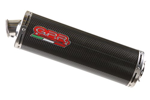 GPR Italia H.5.CO, Escape homologado con tubo de conexión para CBR 600 F PC 35 1999/01, Carbon Oval