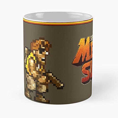 GrimDC X contra Neo Arcade Metal Slug 90S SNK 1990S Geo Taza de café con Leche 11 oz