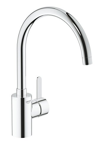 Grohe 32843000 32843000-Eurosmart Cosmopolitan Grifo de cocina, 1/2",acabado cromado, caño alto, 354 mm, Cromo