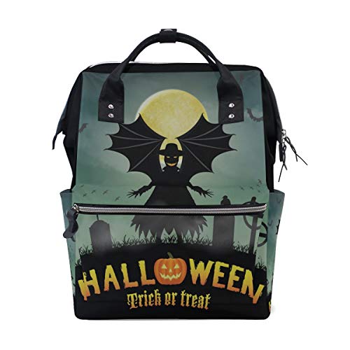 Happy Halloween Fancy Party Bolsas de pañales de gran capacidad Mamá Mochila Múltiples funciones Bolso de lactancia Bolso de mano para niños Cuidado del bebé Viaje Mujeres diarias