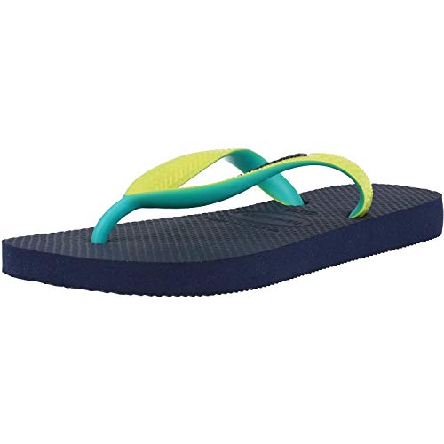 Havaianas Top Mix, Chanclas Unisex Adulto, Multicolor (Navy/Neon Yellow), 43/44 EU