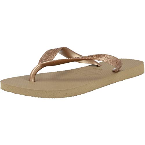 Havaianas Top Tiras, Chanclas para Mujer, Dorado (Rose Gold), 37/38 EU