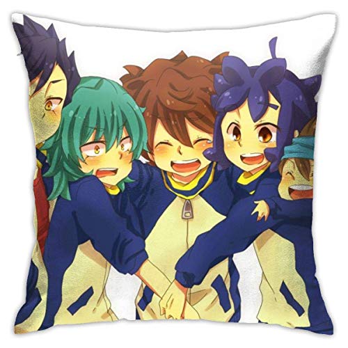 Hdadwy Funda de Almohada Inazuma Eleven Boy 18 'x18' Funda de Almohada Decorativa Funda de Almohada